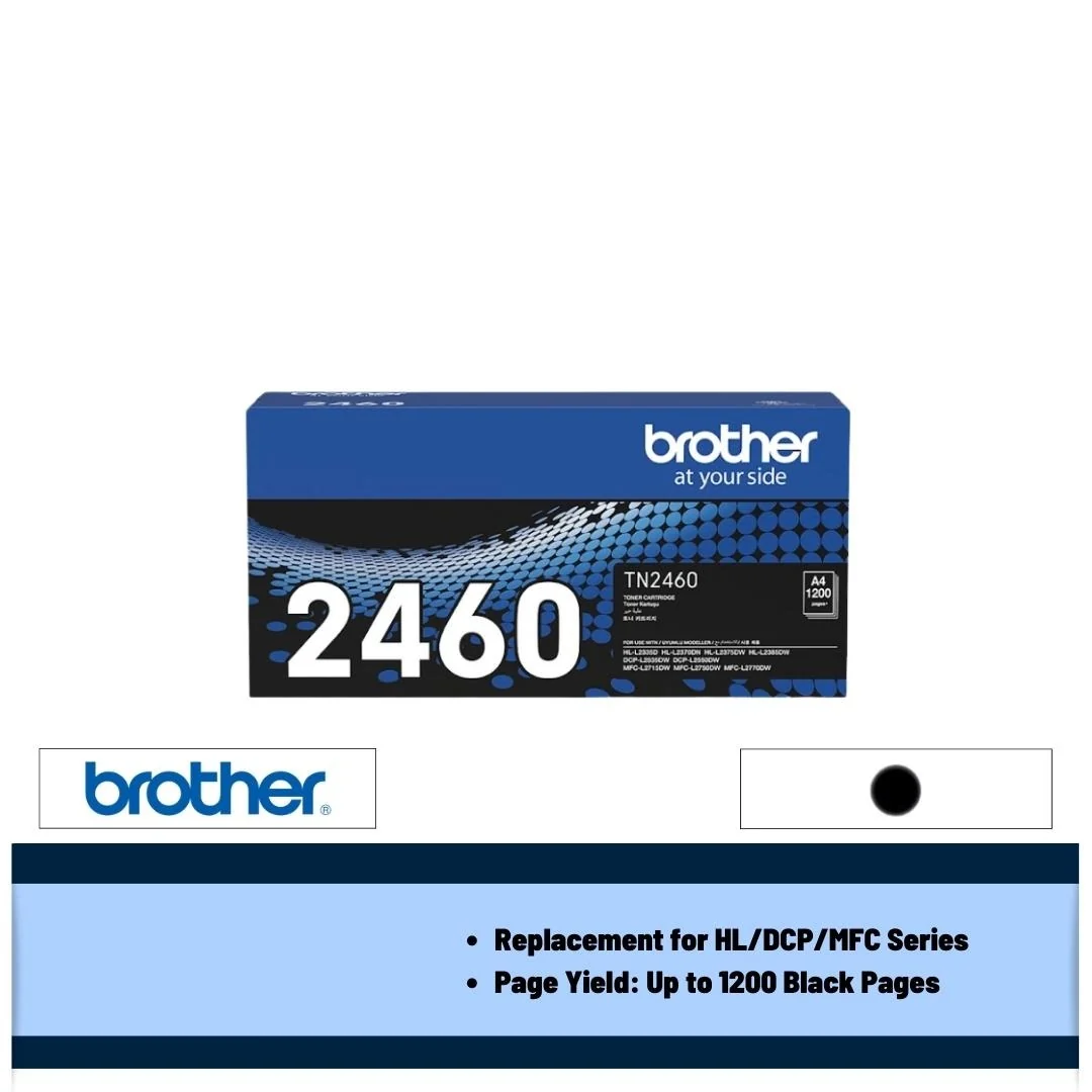 Brother TN-2460 1.2k Toner Cartridge (Black)