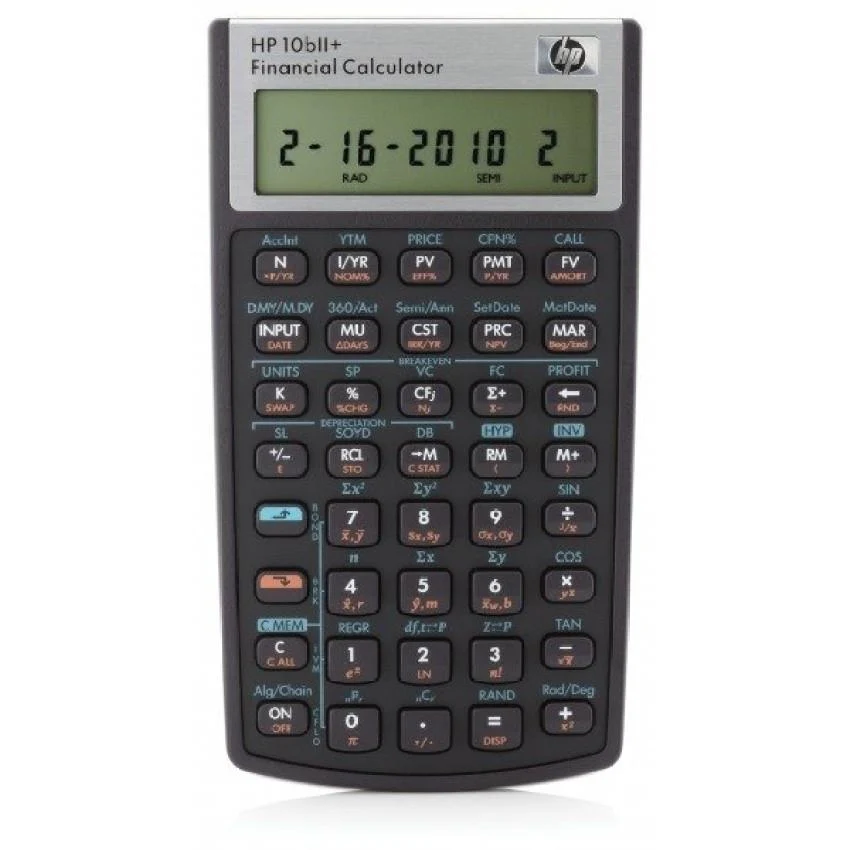 HP 10BII+ Financial Calculator NW239-90001 | Hewlett Packard Financial Calculator 10Bll Plus | Black