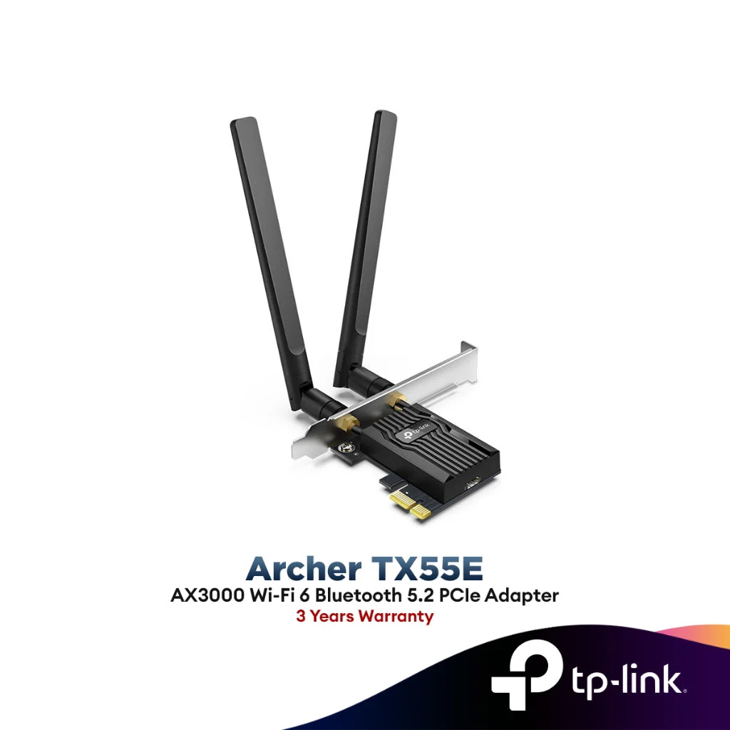TP-Link AX3000 WIFI 6 BT 5.2 PCI-E Adapter Archer TX55E