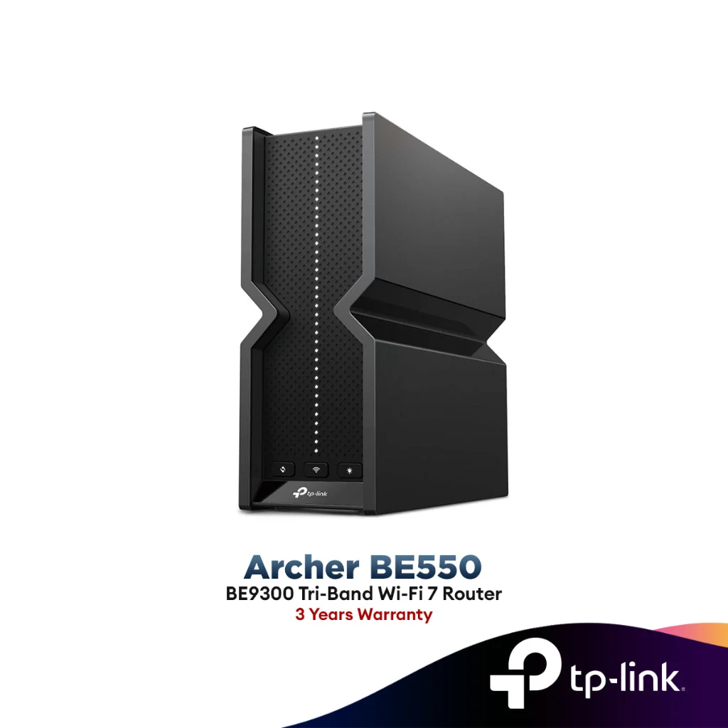 TP-Link BE9300 Tri-Band Wi-Fi 7 Router Archer BE550