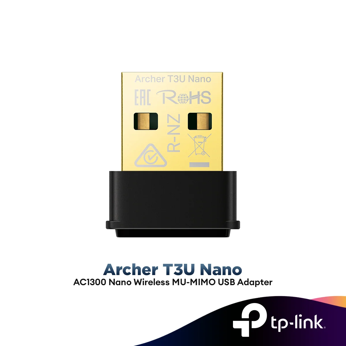 TP-Link AC1300 ( 5GHz + 2.4GHz ) Wireless Mini Nano Dual Band WiFi USB Adapter Archer T3U Nano