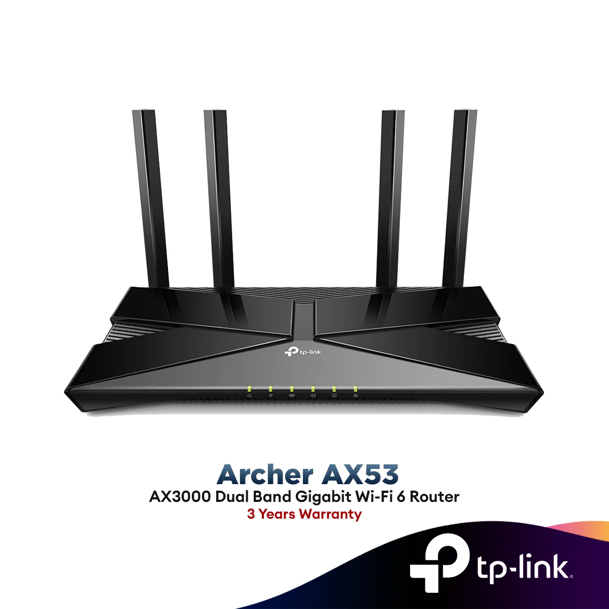 TP-Link Archer AX53 WiFi 6 Dual Band Gigabit AX3000 High Power Wireless OFDMA Router With EasyMesh