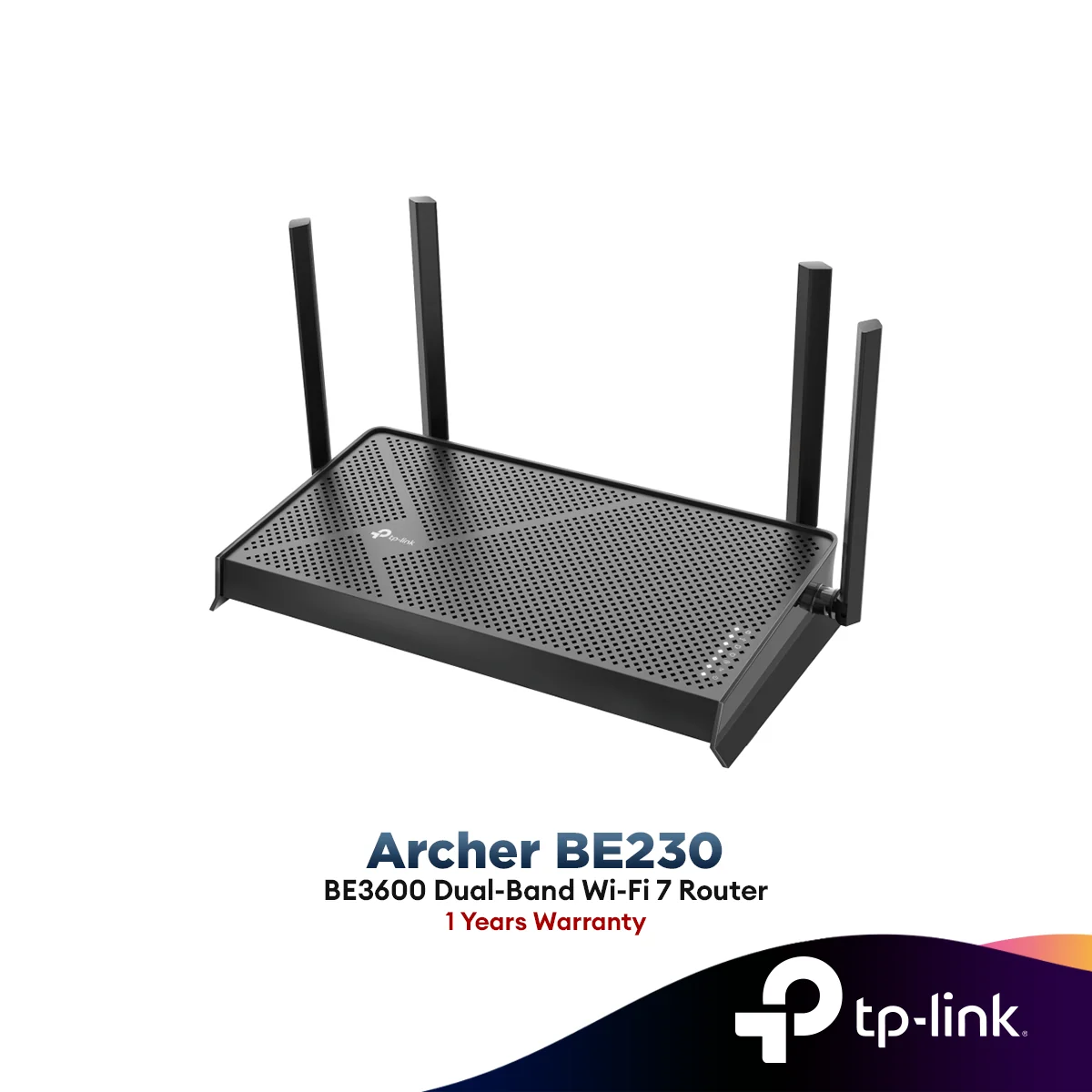 TP-Link Archer BE230 WiFi 7 BE3600 Dual-Band Dual 2.5G Ports Router with EasyMesh HomeShield