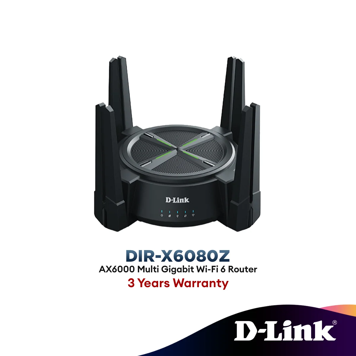 D-Link AX6000 2.5GBPS LAN Multi Gigabit Wi-Fi 6 Mesh Router DIR-X6080Z
