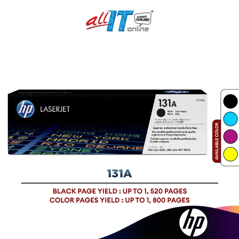 HP 131A LaserJet Toner Cartridge ( CF210A CF211A CF212A CF213A )