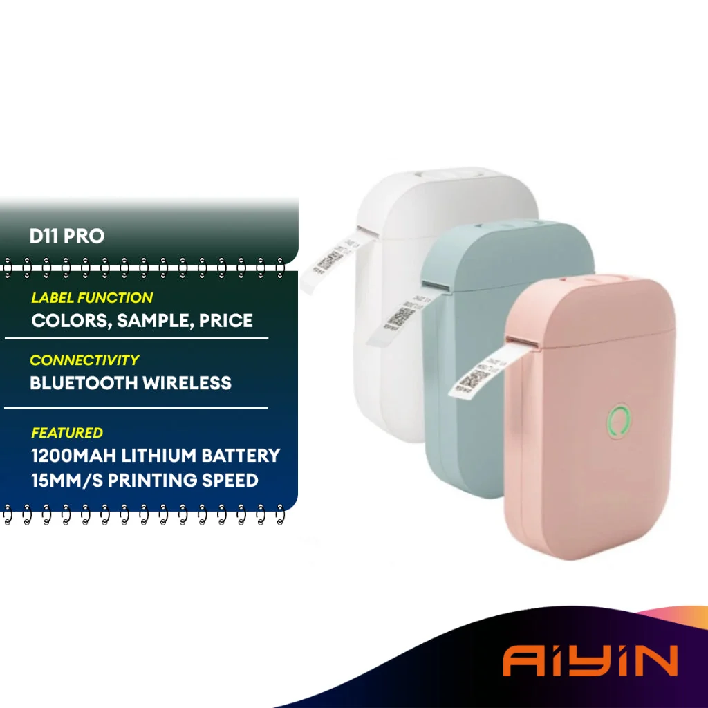 AiYin PikDik Mini Label Portable Wireless D11 Pro