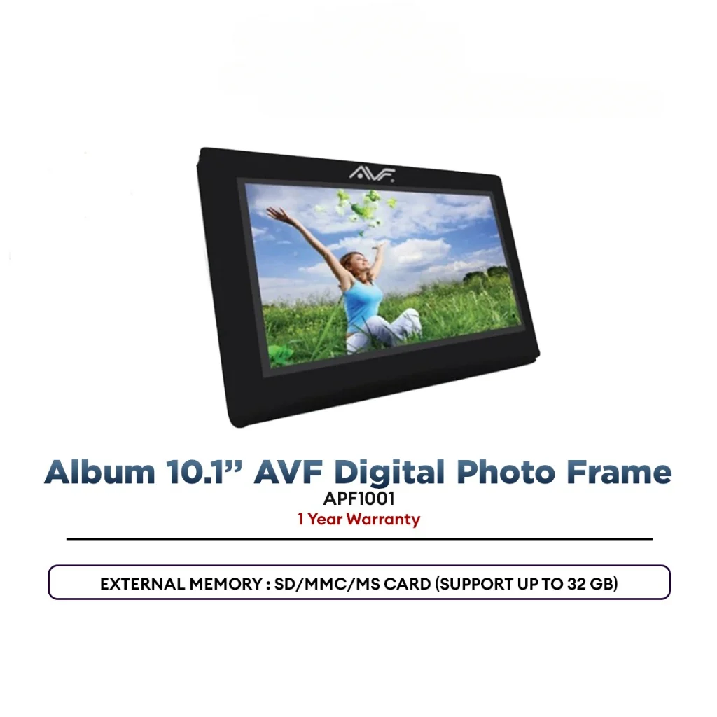 Album 10.1" AVF Digital Photo Frame APF1001-BK