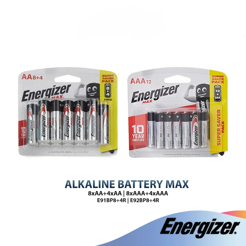 Energizer Max Akln 8xAA+4xAA | Small in size Big in Power