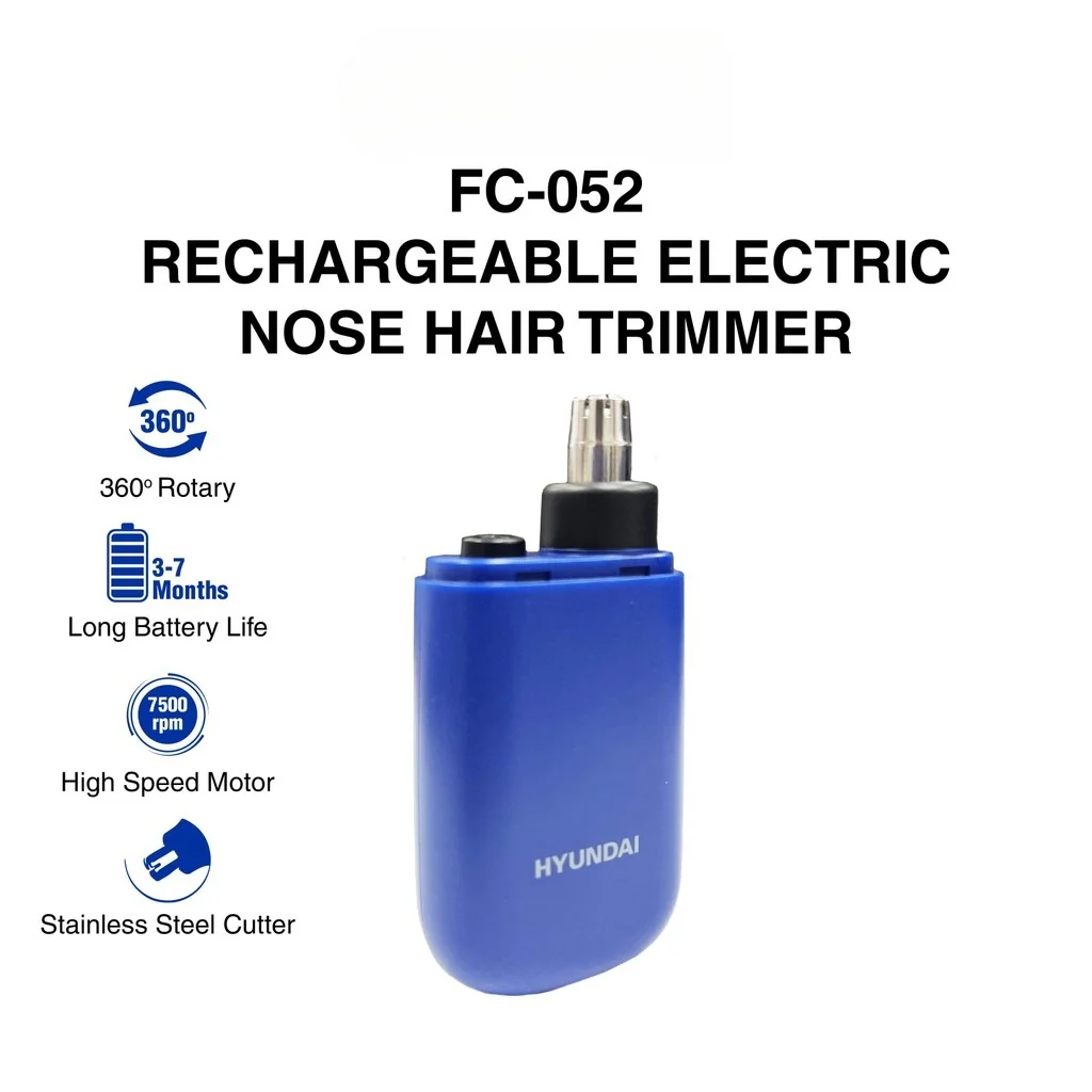 HYUNDAI FC-052 Nose Hair Trimmer To Clean Nostril Hair Mini Shaver Nose Hair Removal Kit pencukur gunting