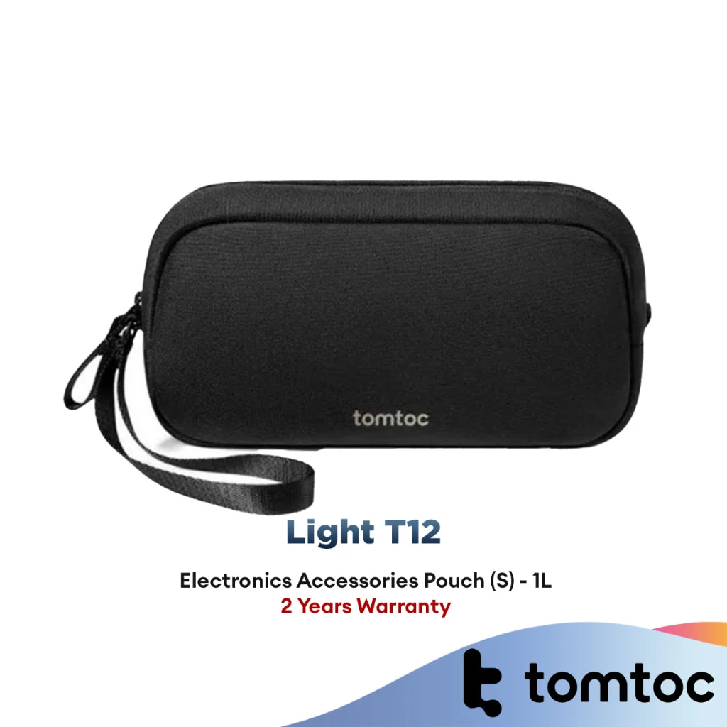 Tomtoc Light T12 Electronics Accessories Pouch (S) - 1L