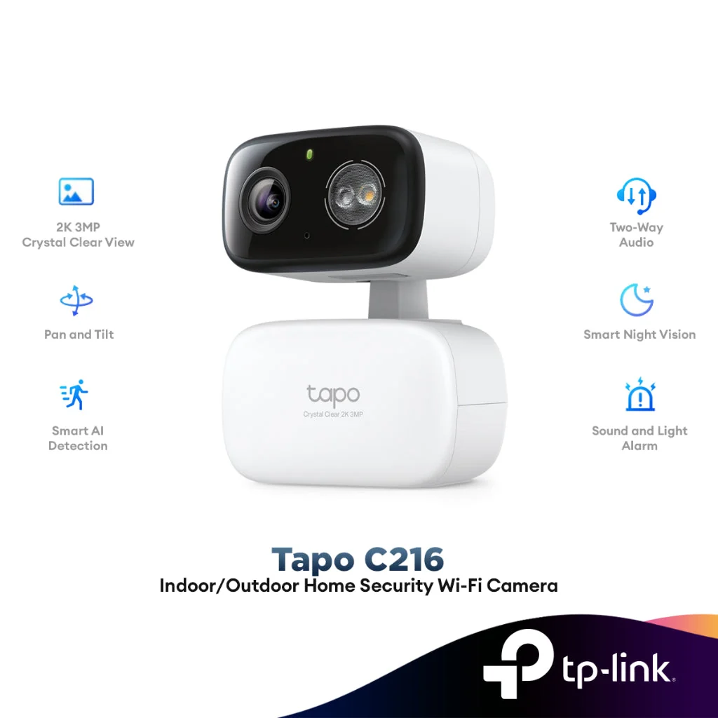 TP-Link Tapo C216 Network Camera Wi-Fi Indoor/ OutDoor Pan/Tilt Security Camera