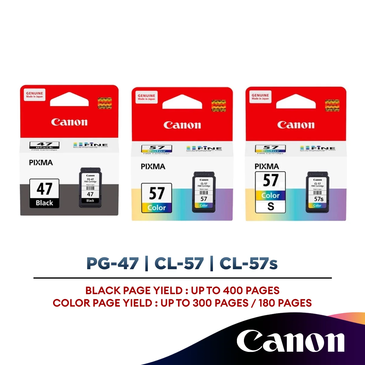 Canon PG-47/ CL-57/ CL-57s Ink Cartridge