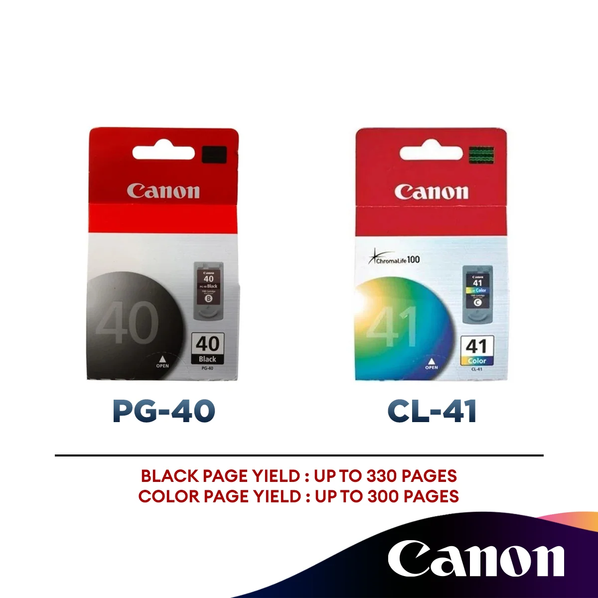 Canon PG-40/ CL-41 Ink Cartridge (Black/Color)