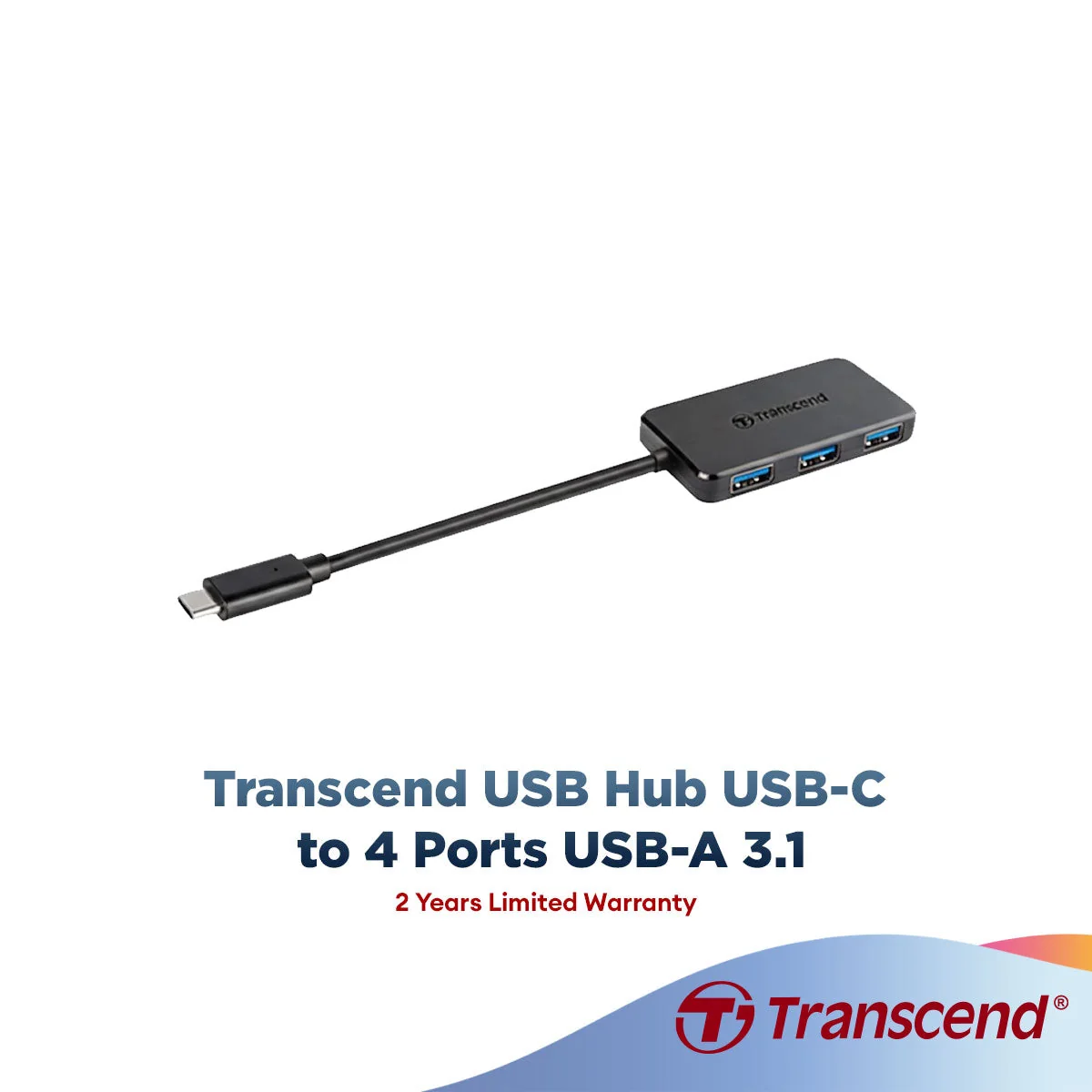 Transcend HUB2C USB-C 3.1 to 4 Ports USB-A 3.1