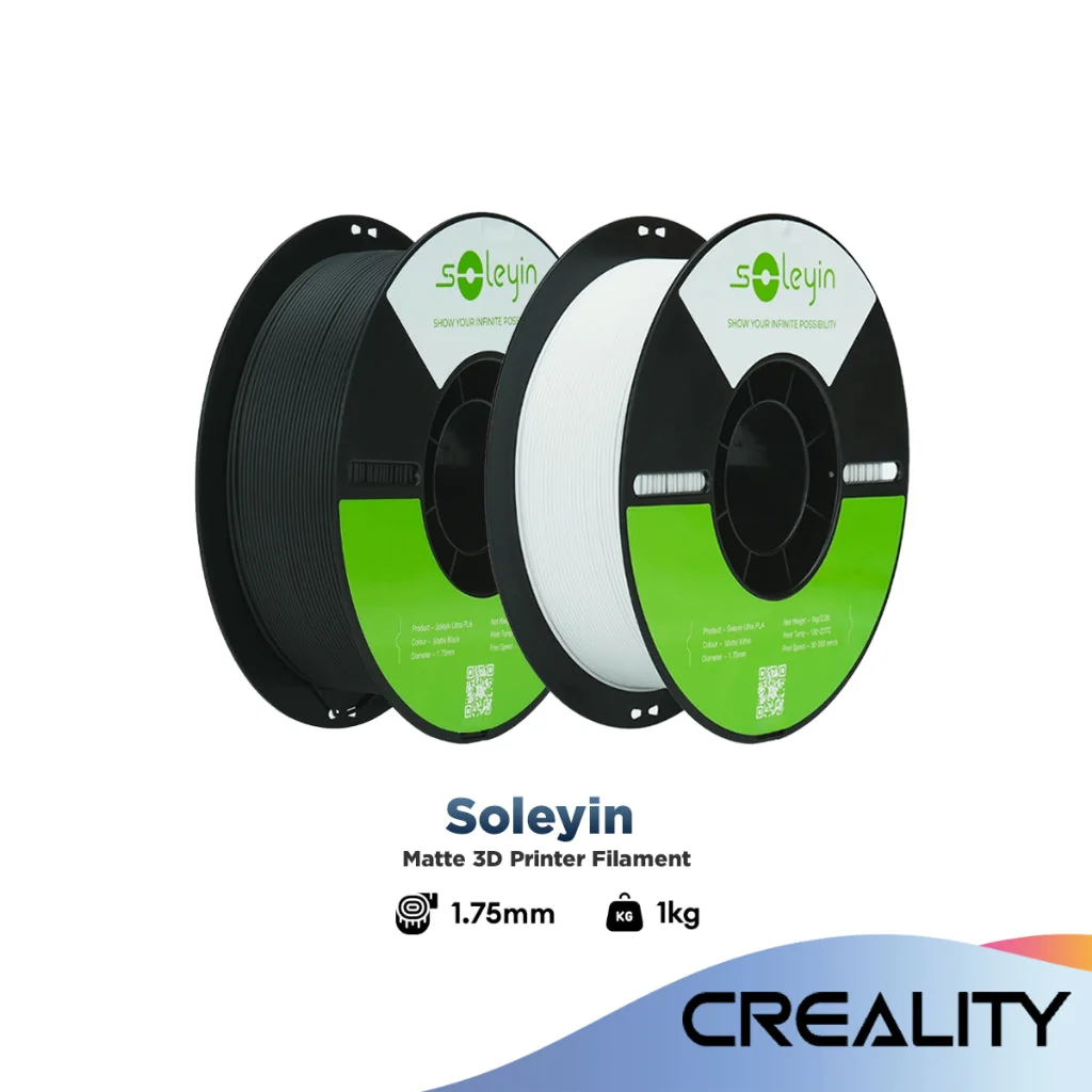 Pre-Order | Creality Soleyin Ultra Matte Series PLA Filament 1.0kg 1.75mm Soleyin-PLA