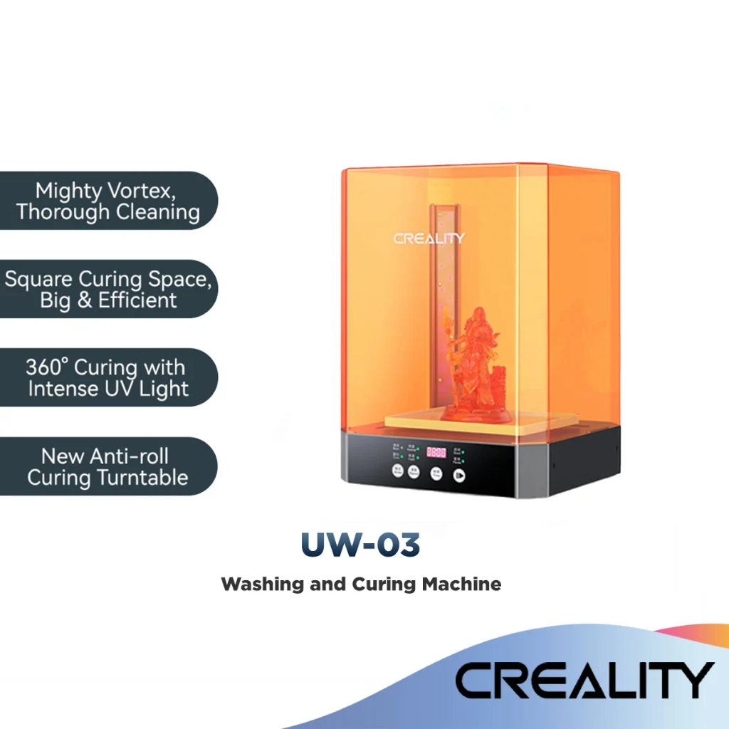 Pre-Order | Creality UW-03 Washing and Curing Machine for 3D Printer | Mighty Vortex | Thorough Cleaning