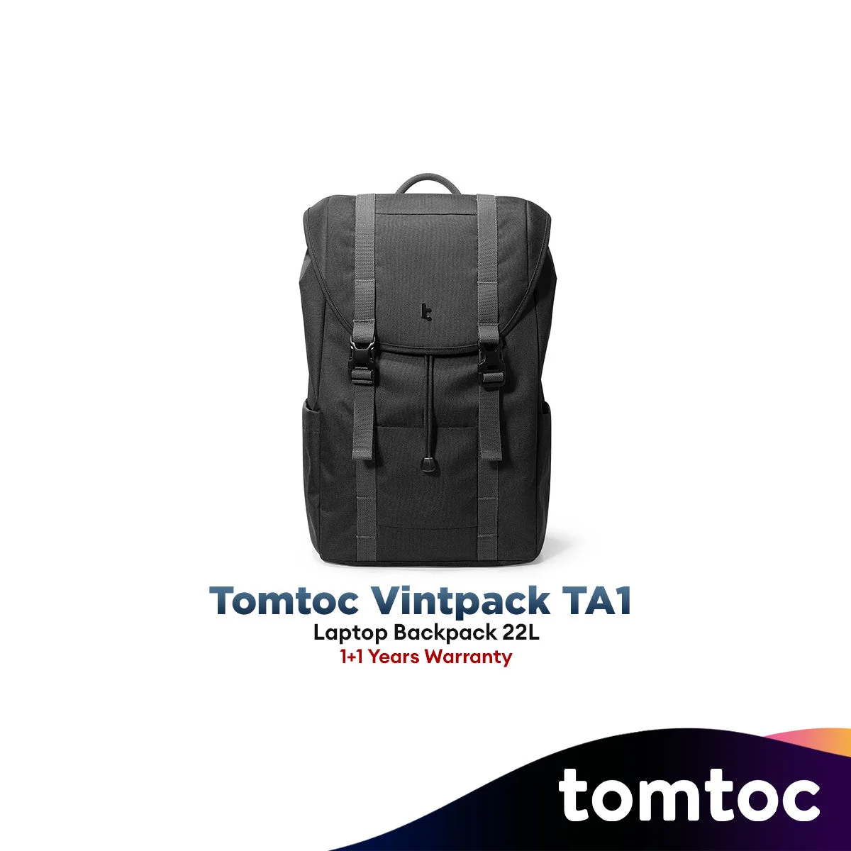 Tomtoc TA1 Vintpack Laptop Backpack 22L Office Bag Men Bagpack MacBook Bag