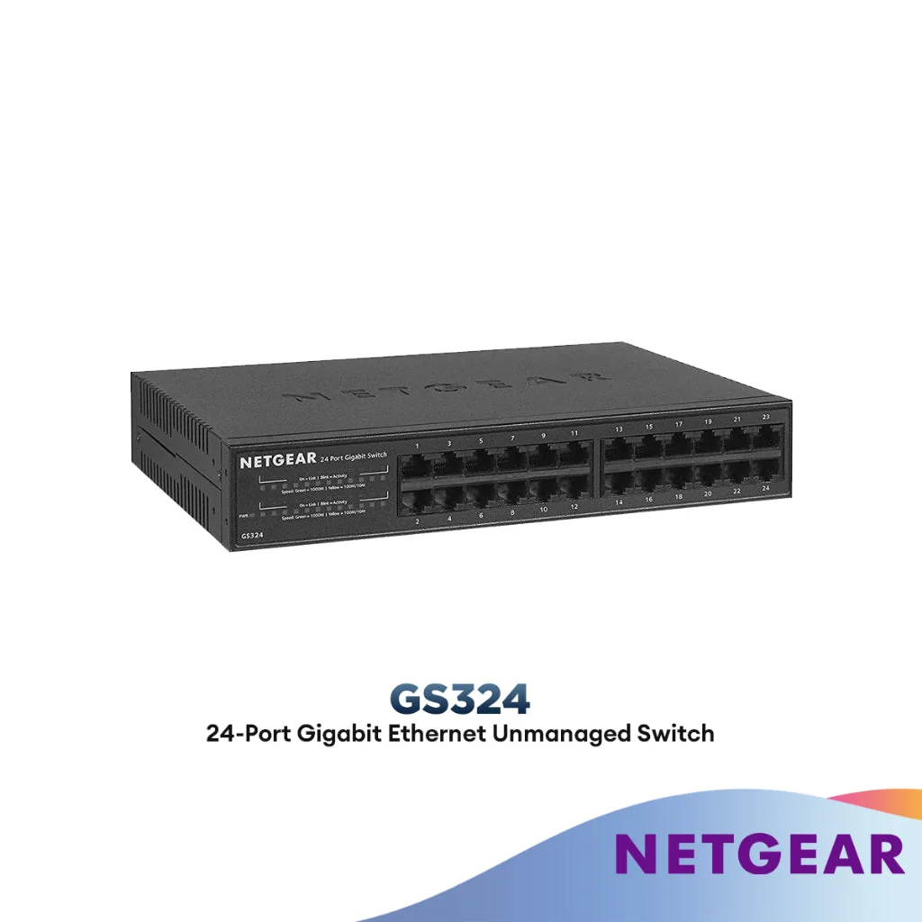 Netgear GS324 Gigabit Ethernet Unmanaged Switch