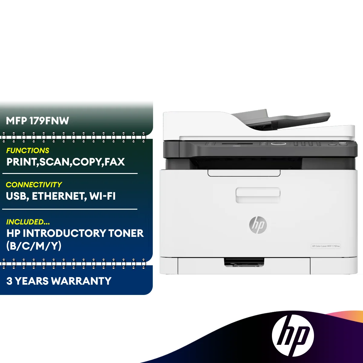 HP Laserjet Pro Color 179fnw Printer