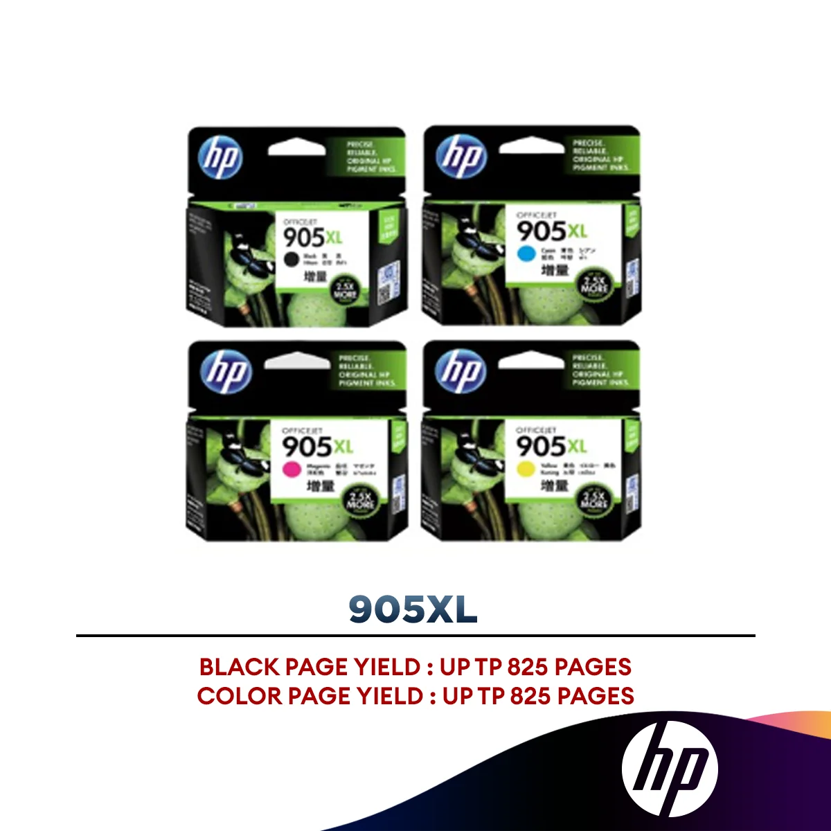 HP 905XL Ink Cartridge (Black/Cyan/Magenta/Yellow)