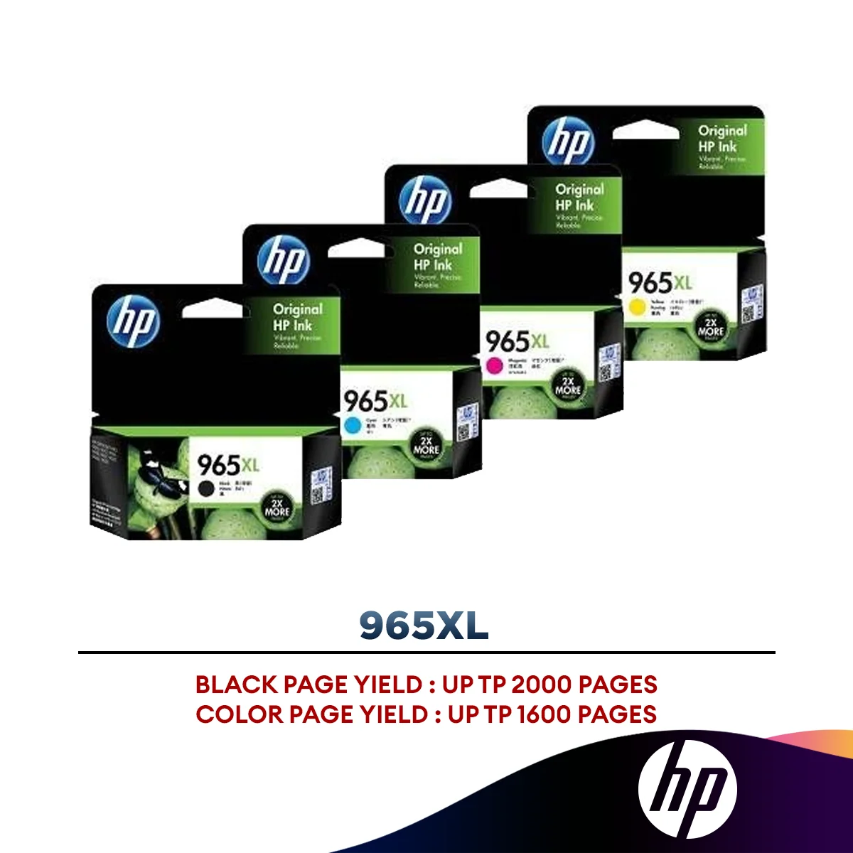 HP 965XL Ink Cartridge (Black/Cyan/Magenta/Yellow)