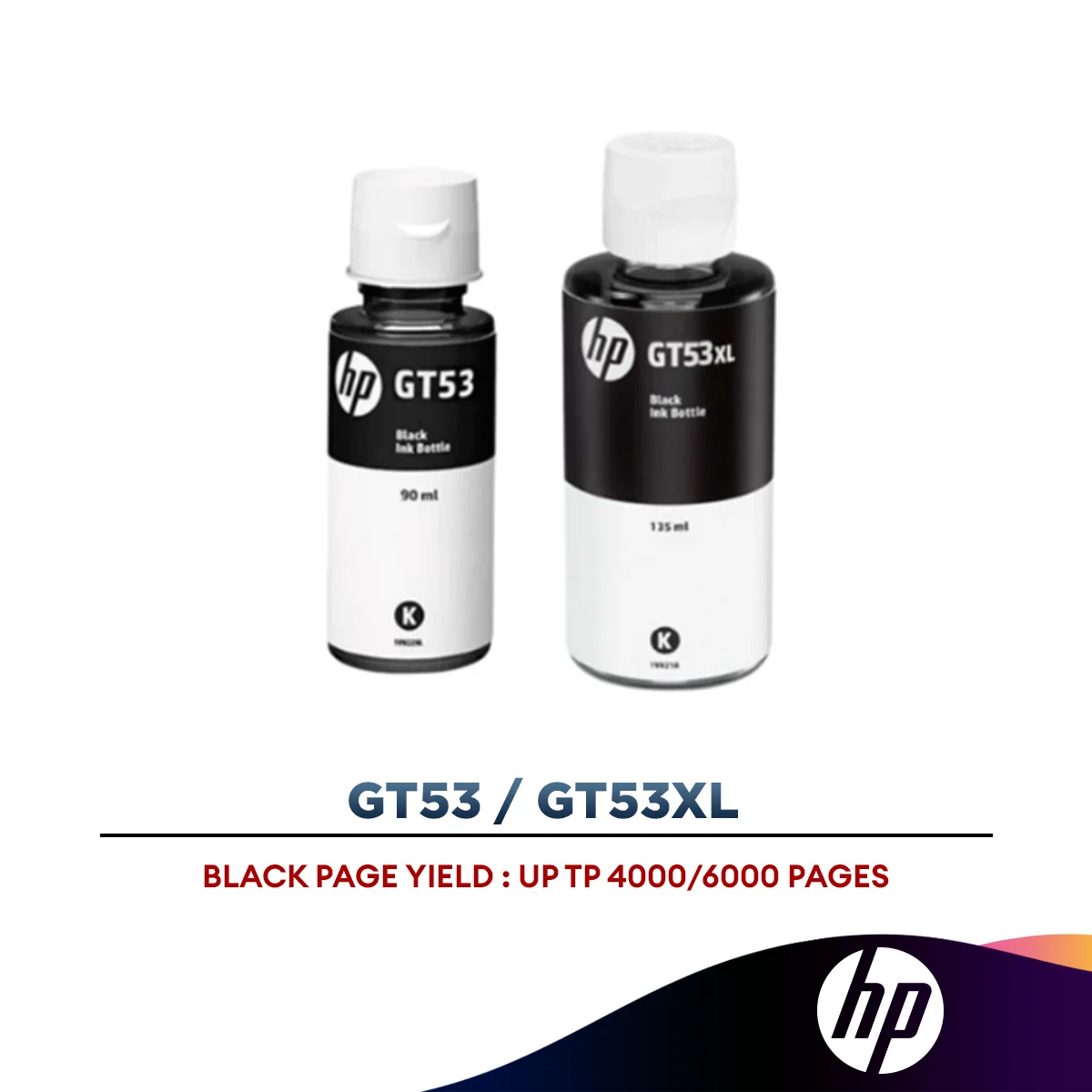 HP GT53/GT53XL Ink Cartridge (Black) (1VV21AA/1VV22AA)