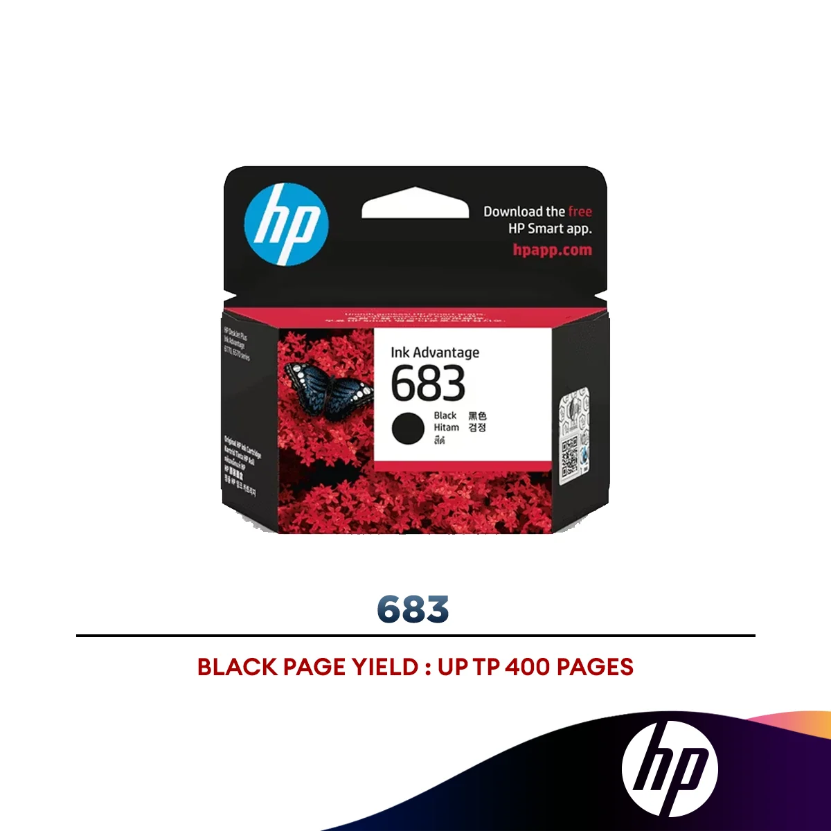HP 683 Black/Tri-Color Original Ink Cartridge