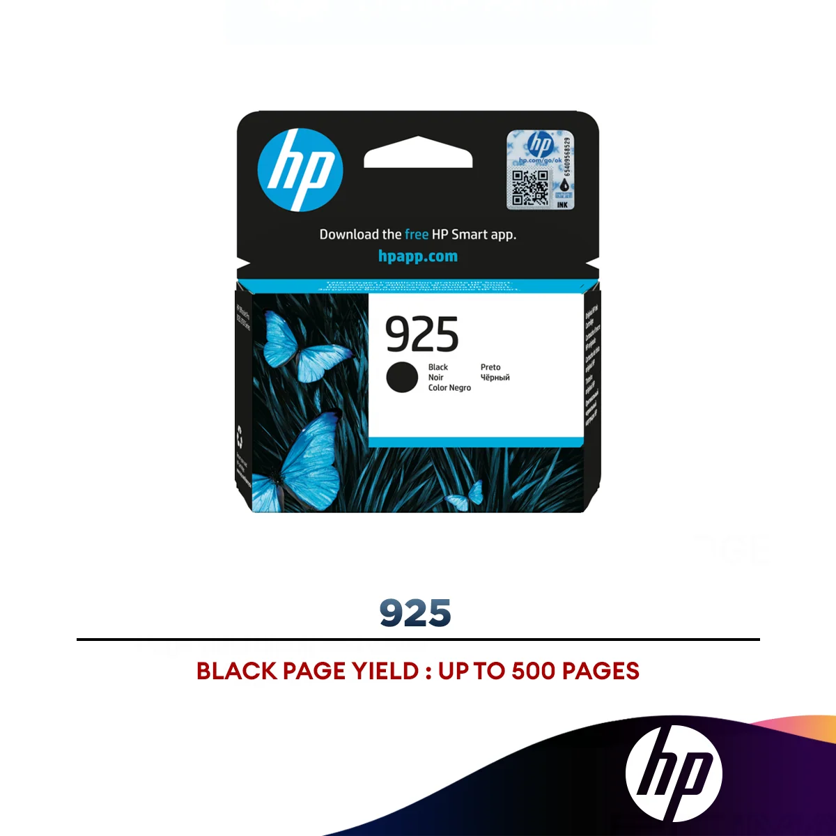 HP 925 Ink Cartridge Original (Black/Cyan/Magenta/Yellow)