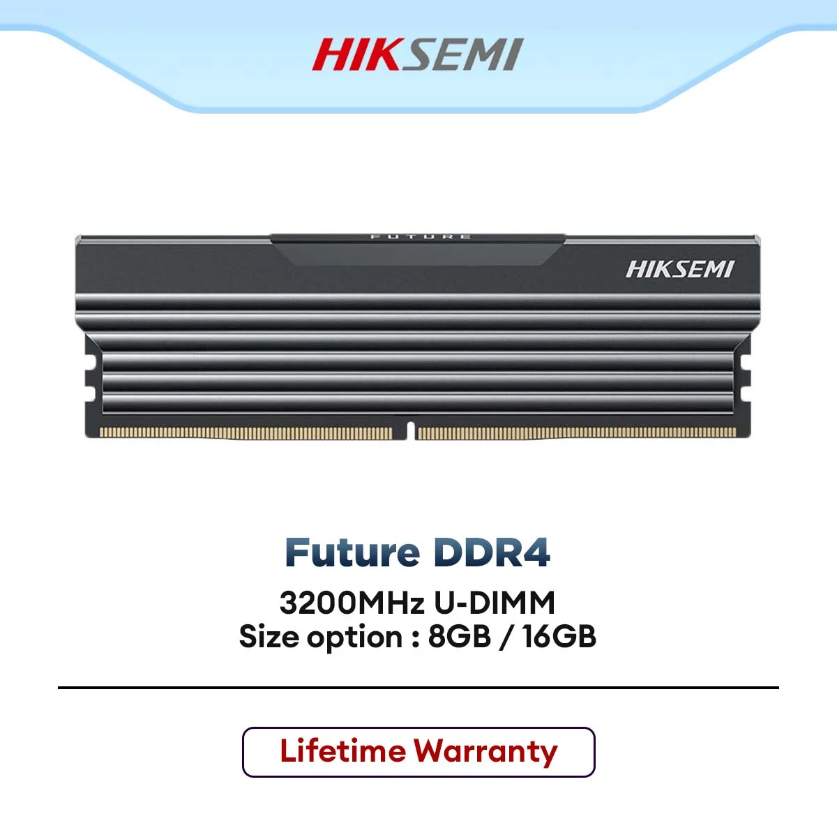 Hiksemi Future DDR4 Desktop PC RAM 3200MHz U-DIMM Memory Module for Desktop (8GB / 16GB)