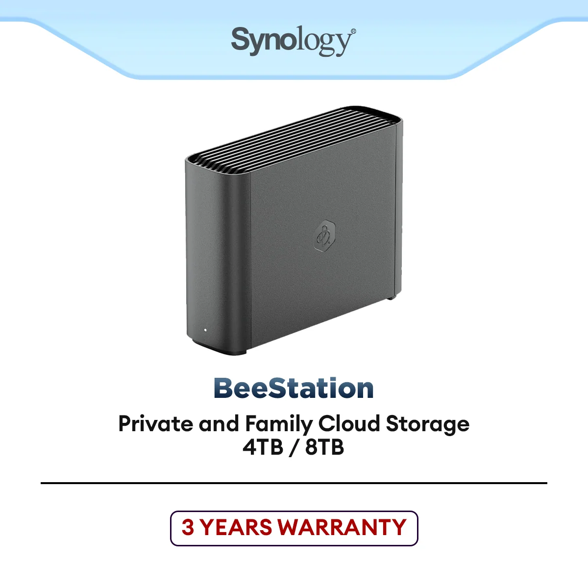 Synology BeeStation 4TB | 8TB Personal Cloud Storage Plug & Play Backup Home Cloud Easy Setup Large Capacity