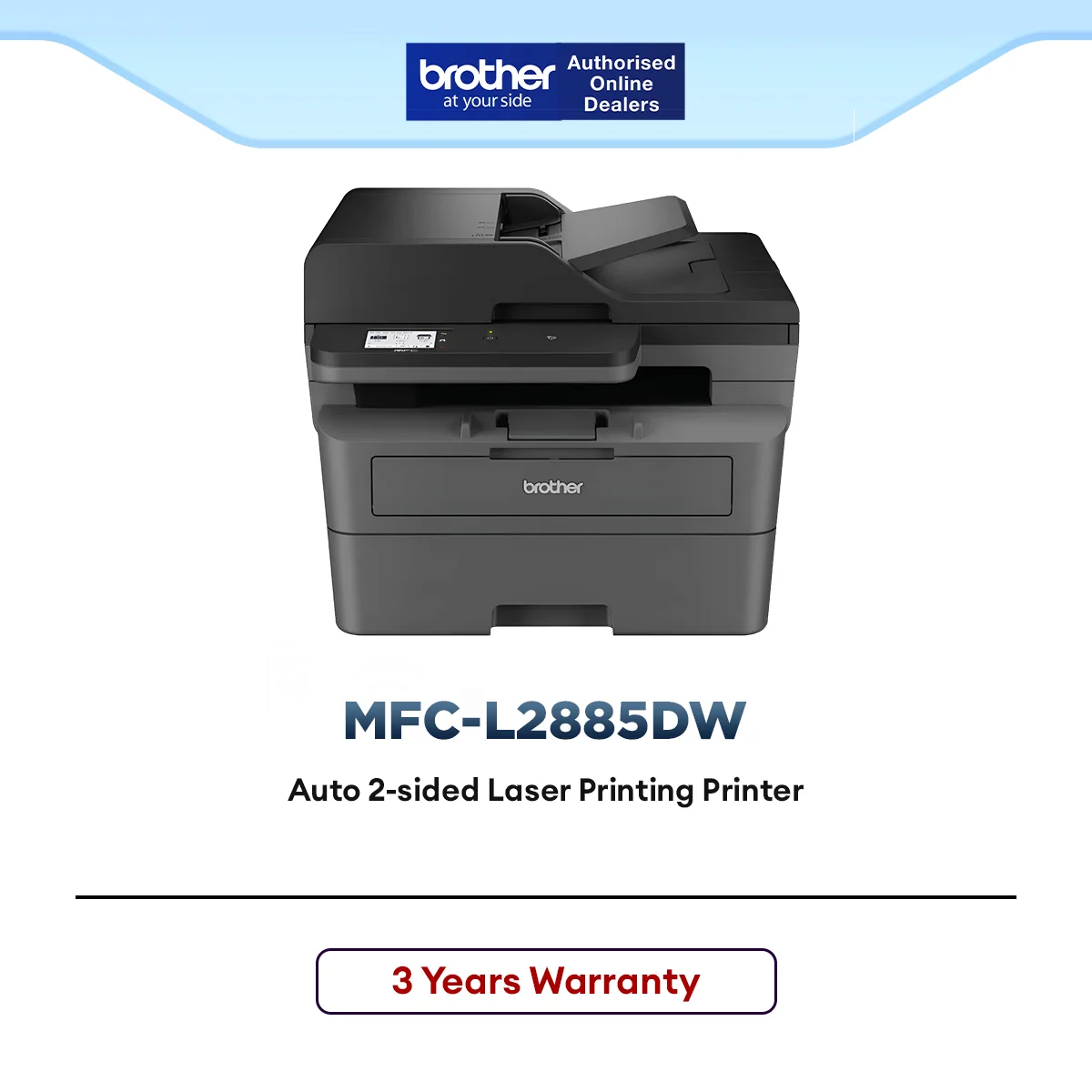 Brother MFC-L2885DW All-in-One Mono Laser Printer Print Scan Copy Fax Wireless Duplex High Speed Office Use