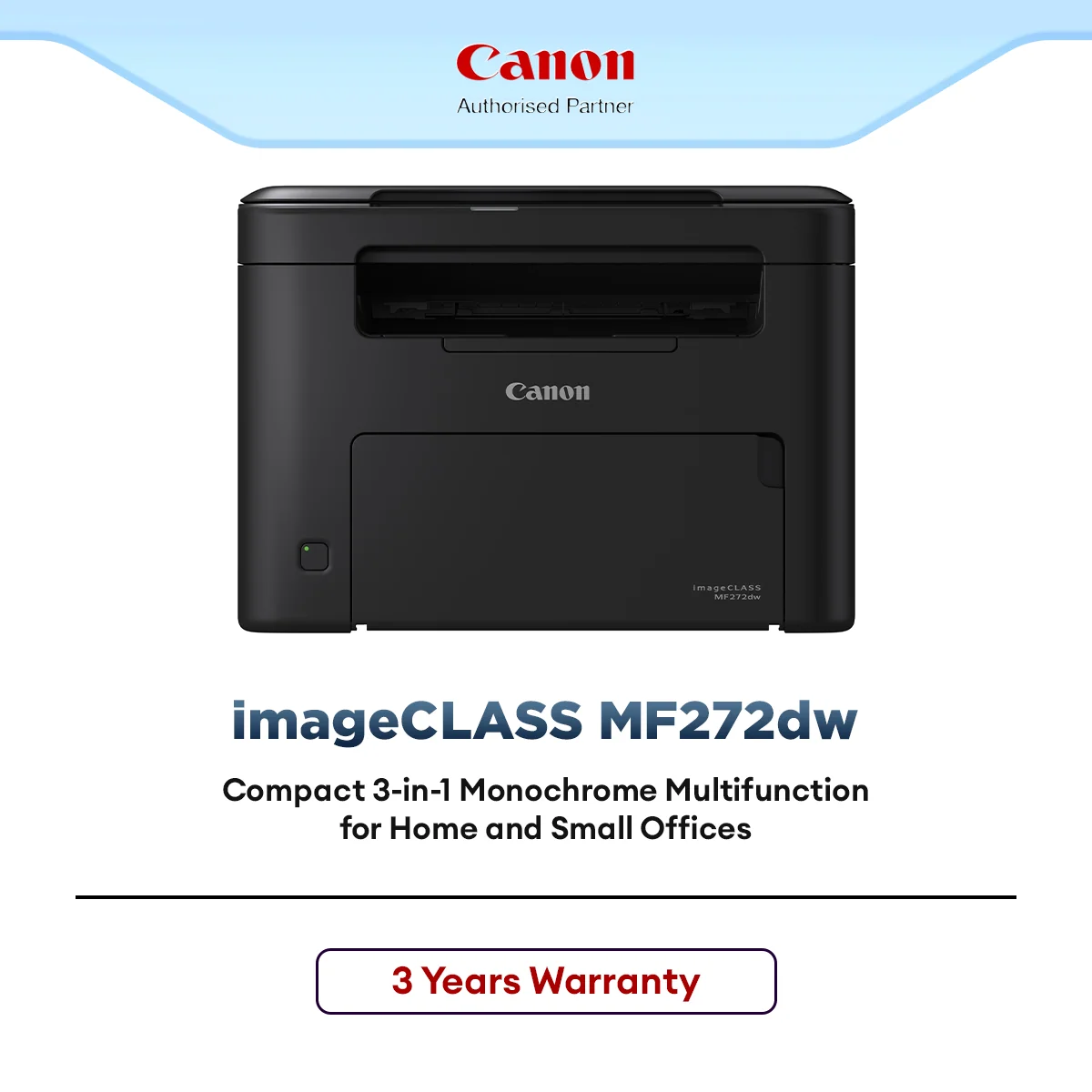 Canon imageCLASS MF272dw All-in-One Mono Laser Printer Print Scan Copy Wireless Duplex Compact Office Use
