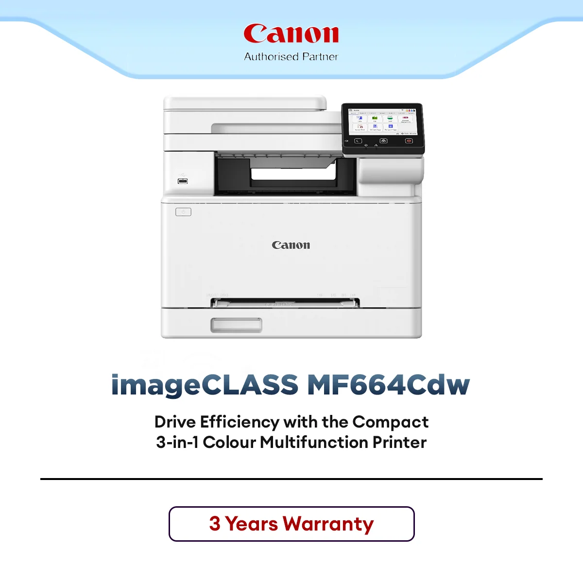 Canon imageCLASS MF664Cdw All-in-One Color Laser Printer Print Scan Copy Fax Wireless Duplex High Speed Office Use ADF