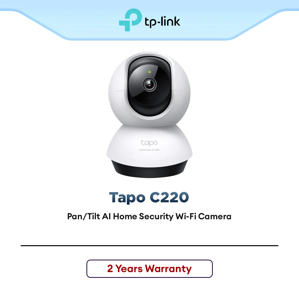 TP-Link Tapo C220 Pan Tilt AI Home Security WiFi Camera 2K QHD Motion Tracking Smart Detection
