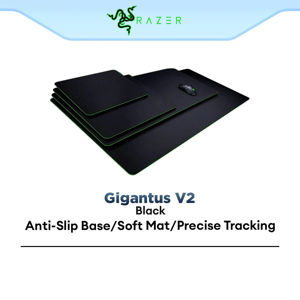 Razer Gigantus V2 Soft Gaming Mouse Mat for speed and control - Medium/Large/XXL/3XL
