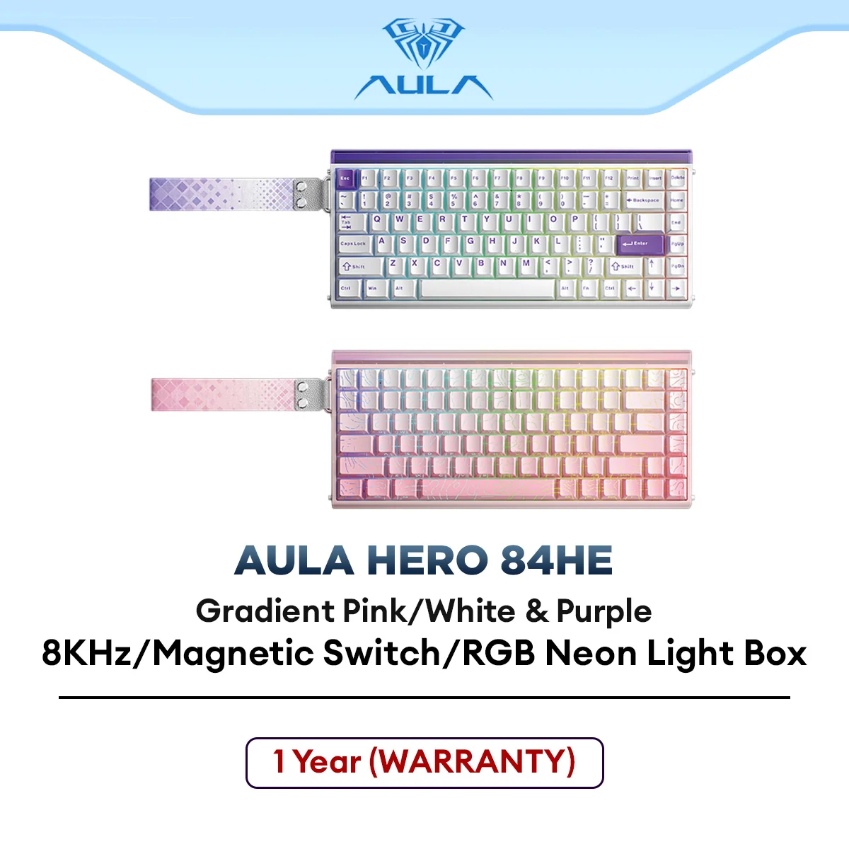AULA HERO84HE Wired USB Gaming RGB Mechanical Magnetic Switch Keyboard