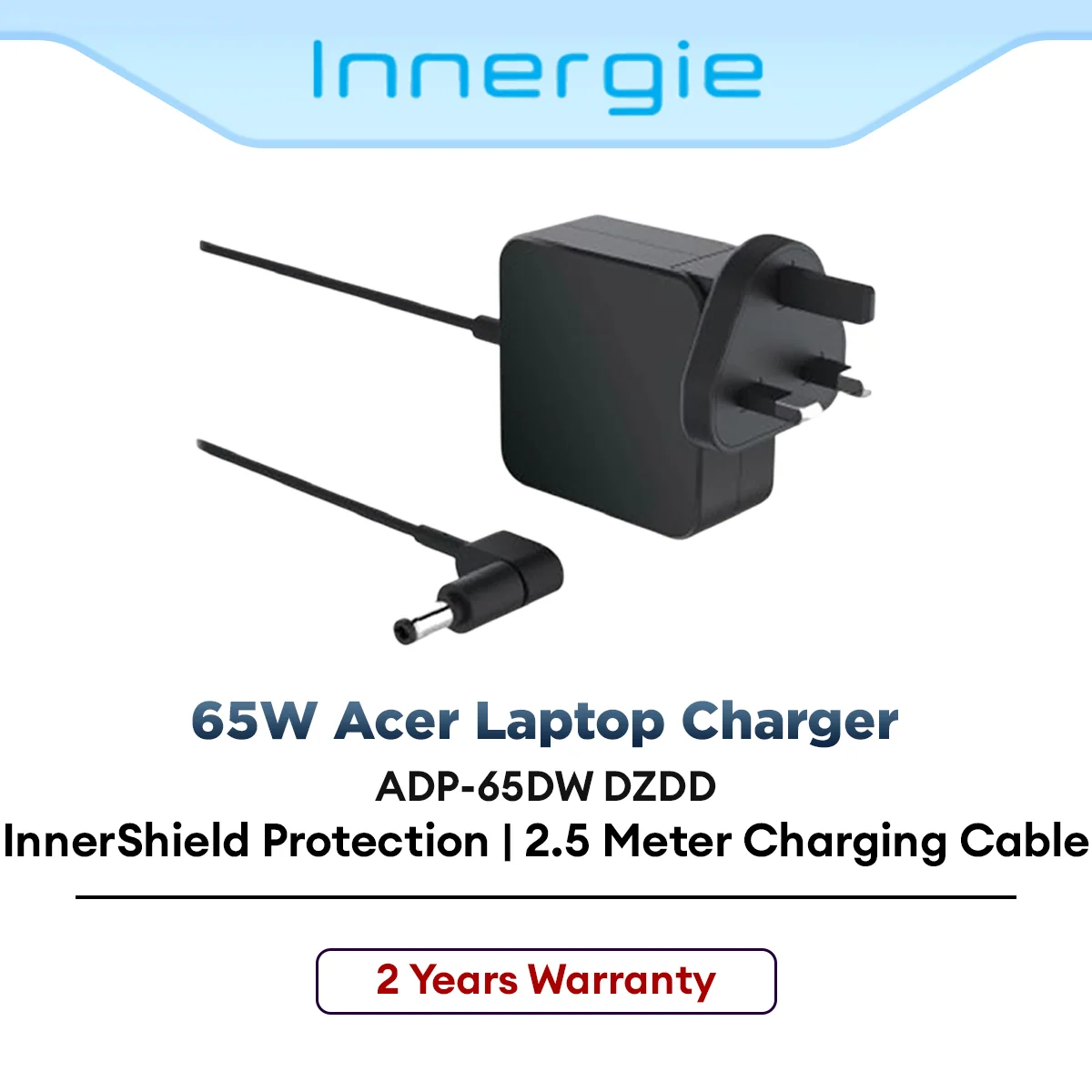 Innergie Laptop Power Adapter / Charger 65W for Acer Laptop (ADP-65DW DZDD)