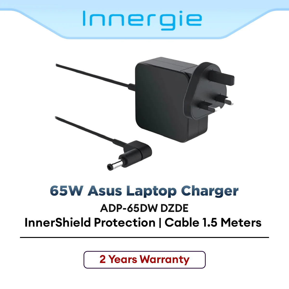 Innergie Laptop Power Adapter / Charger 65W for Asus Laptop Fast Charging Compact Design (ADP-65DW DZDE)