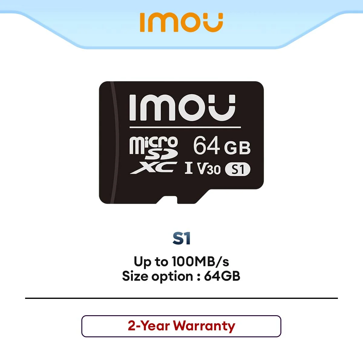 IMOU S1 MicroSD Memory Card Class 10 UHS-I U3 V30 (64GB)