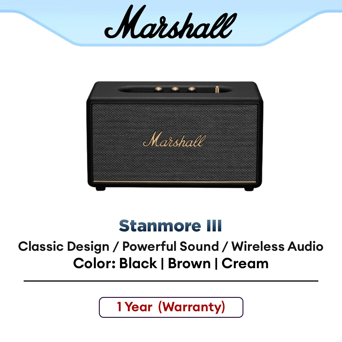 Marshall Stanmore III Bluetooth Black