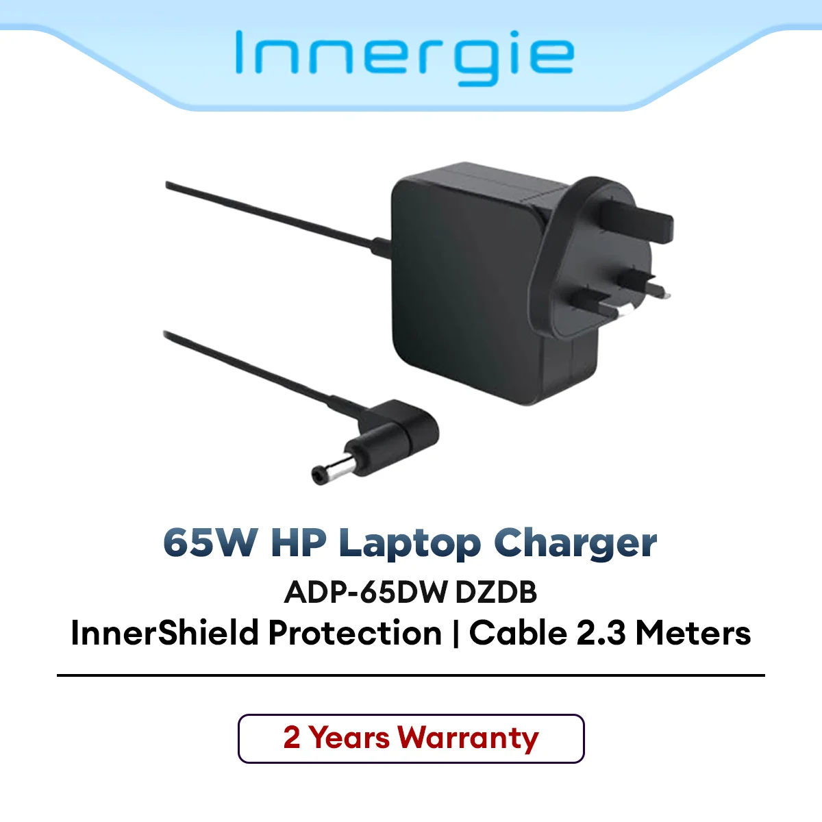 Innergie Laptop Power Adapter / Charger 65W for HP Laptop for Fast Stable Charging (ADP-65DW DZDB)