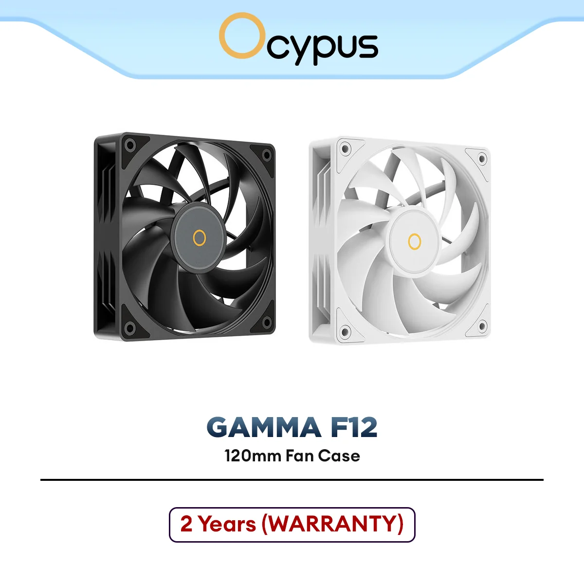 Ocypus Gamma F12 Fan Case | 120mm (Black/White)