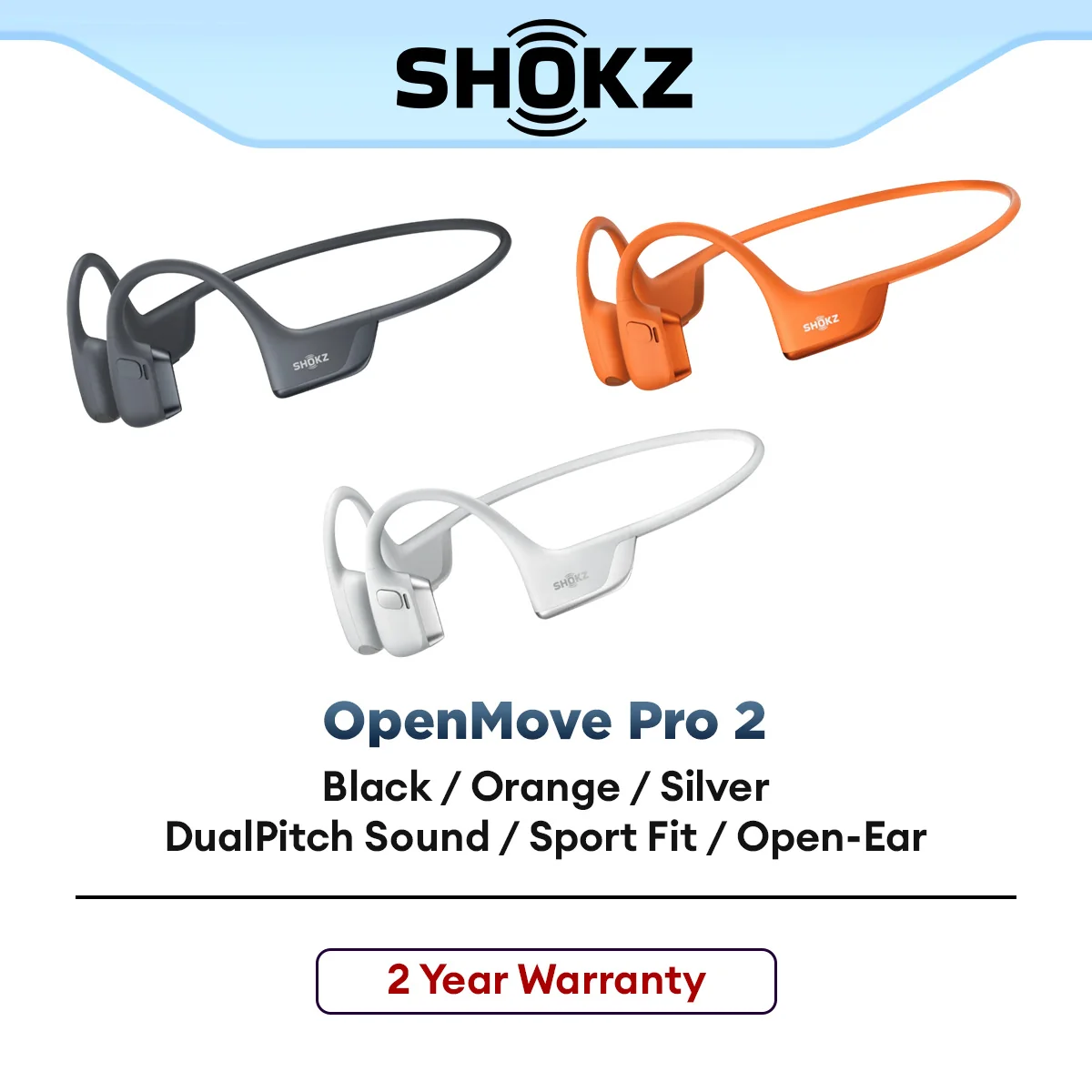 Shokz OpenRun Pro 2 / Pro 2 Mini Flagship Bone Conduction Sports Headphones (S820/S821)
