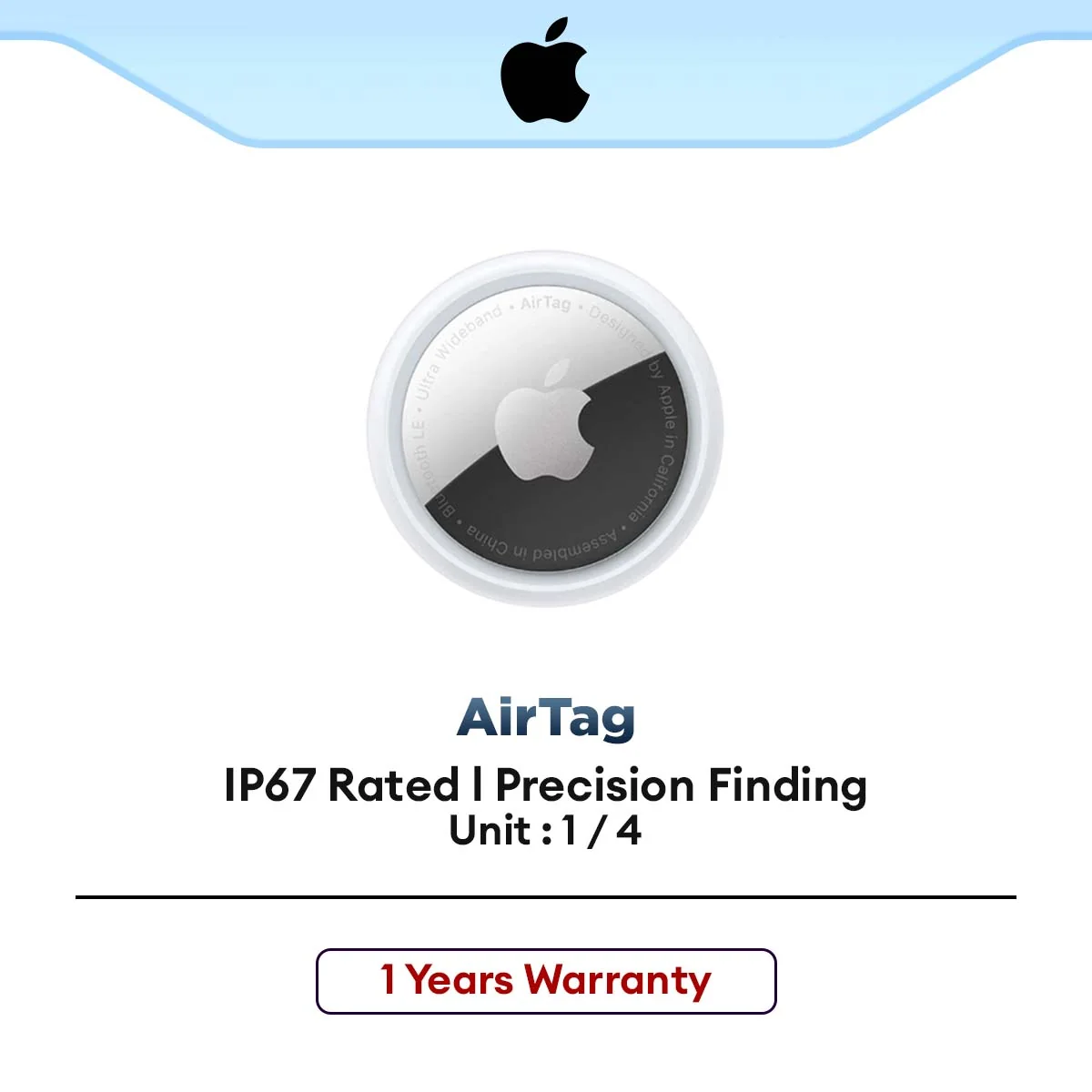 Apple AirTag - 1 Year Apple Warranty