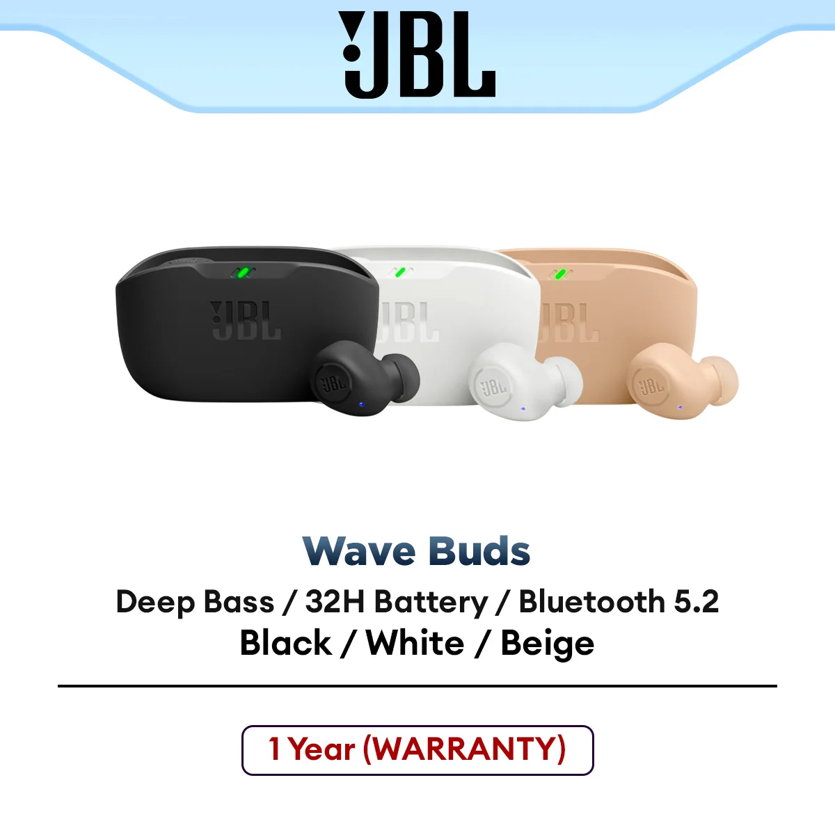 JBL Wave Buds True Wireless Earbuds