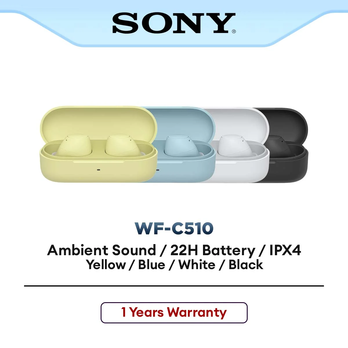 Sony WF-C510 Truly Wireless Headphones