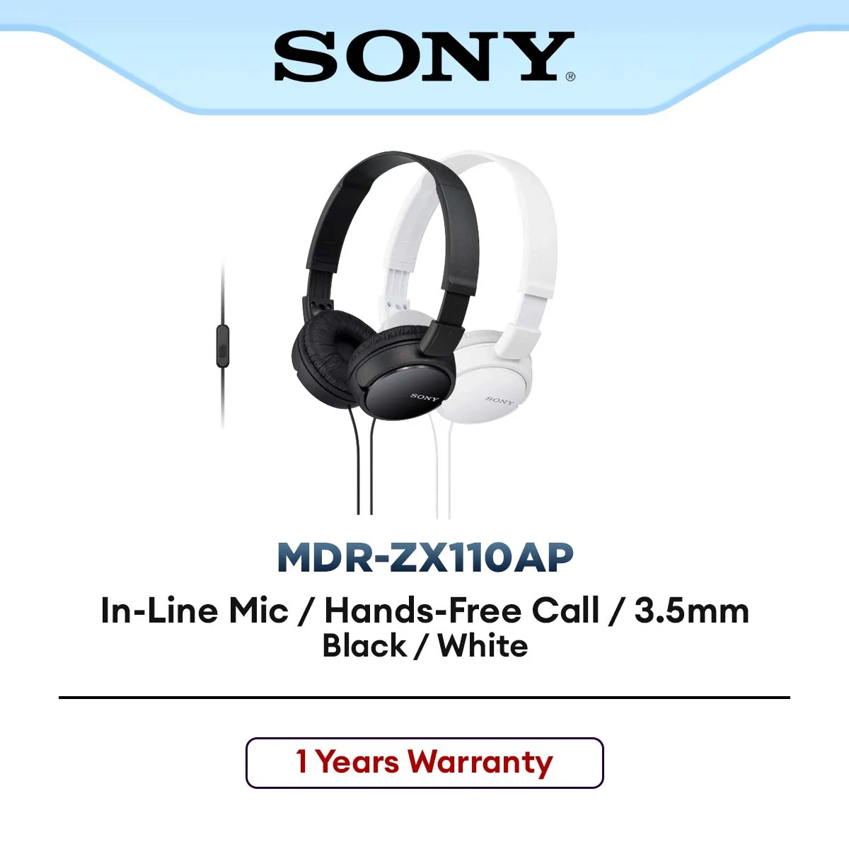Sony MDR-ZX110AP Headphones