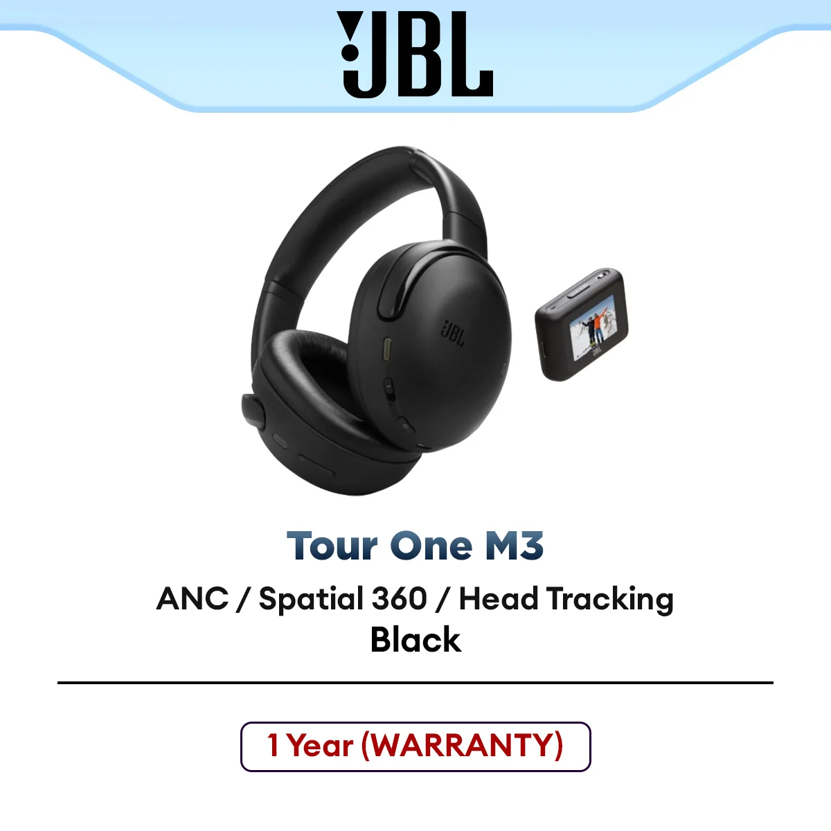 JBL Tour One M3 Wireless Over-Ear Noise Cancelling Headphones with JBL Smart Tx (Black)