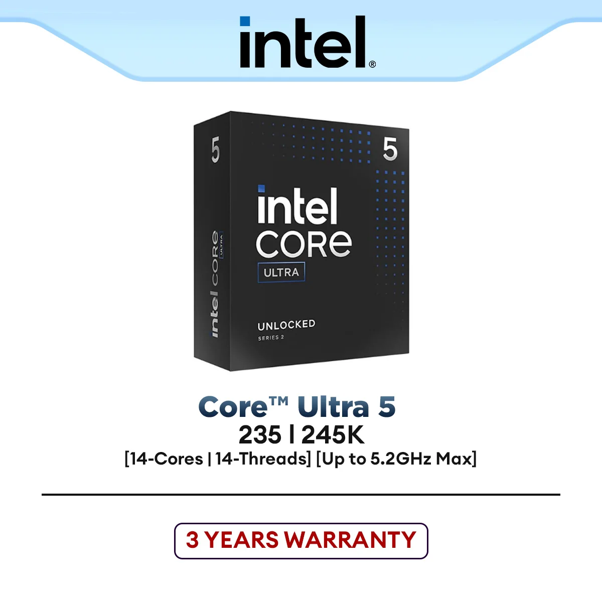 Intel Core Ultra 5 245K (14-Core/14-Threads) Intel Processor | Intel Ultra Series 2 (LGA1851)