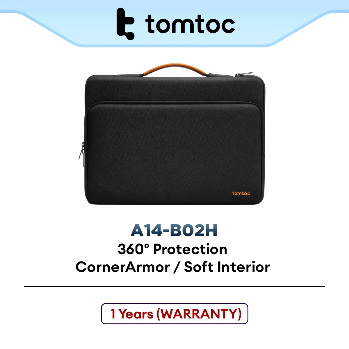 Tomtoc Versatile 360 Protective Laptop Briefcase 13-inch New MacBook Pro & Air (A14-B02H)